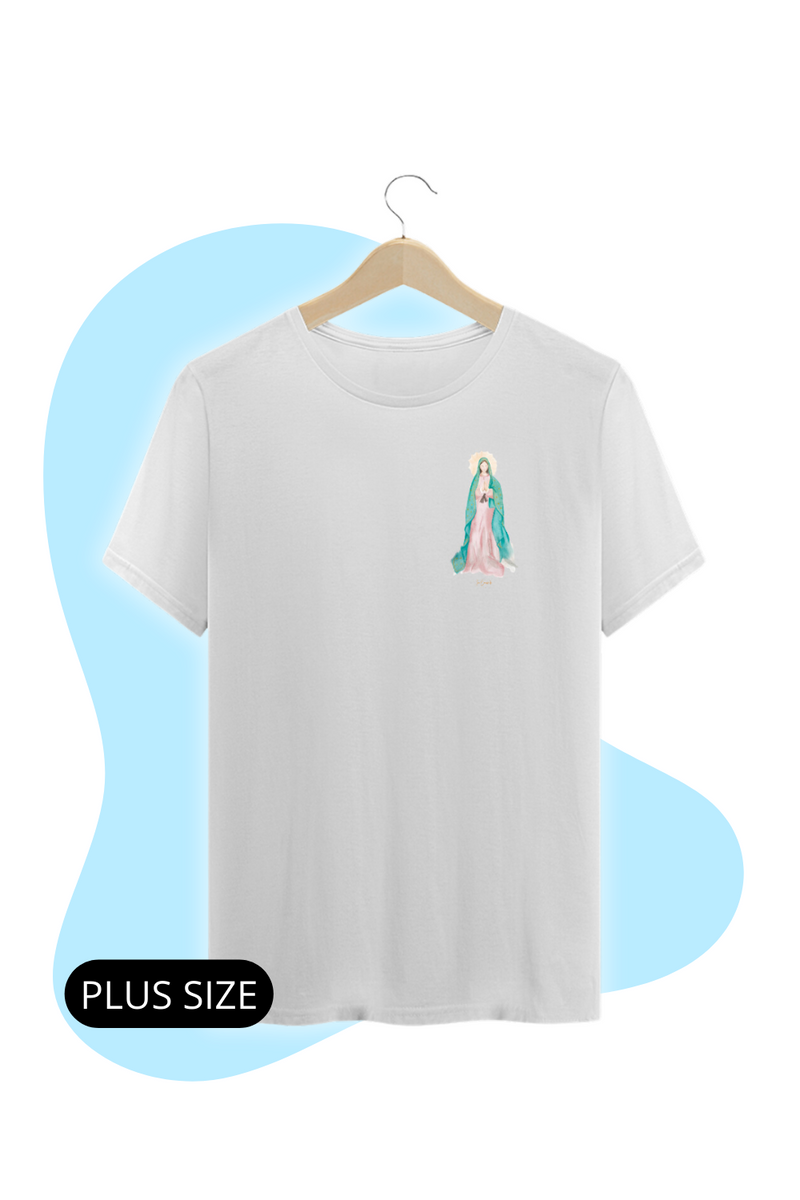Nome do produto: Camiseta Plus Size - Mãezinha de Guadalupe #02