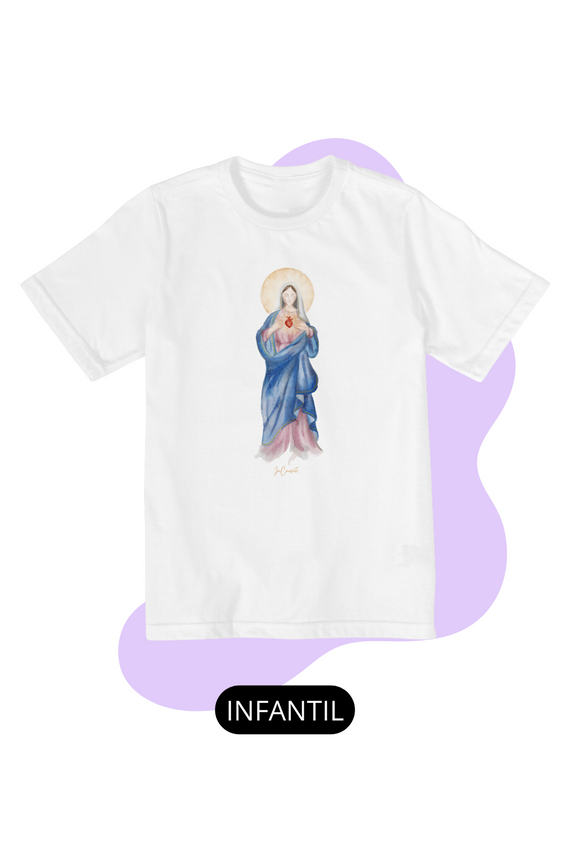 Camiseta Infantil - Mãezinha do Sagrado Coração