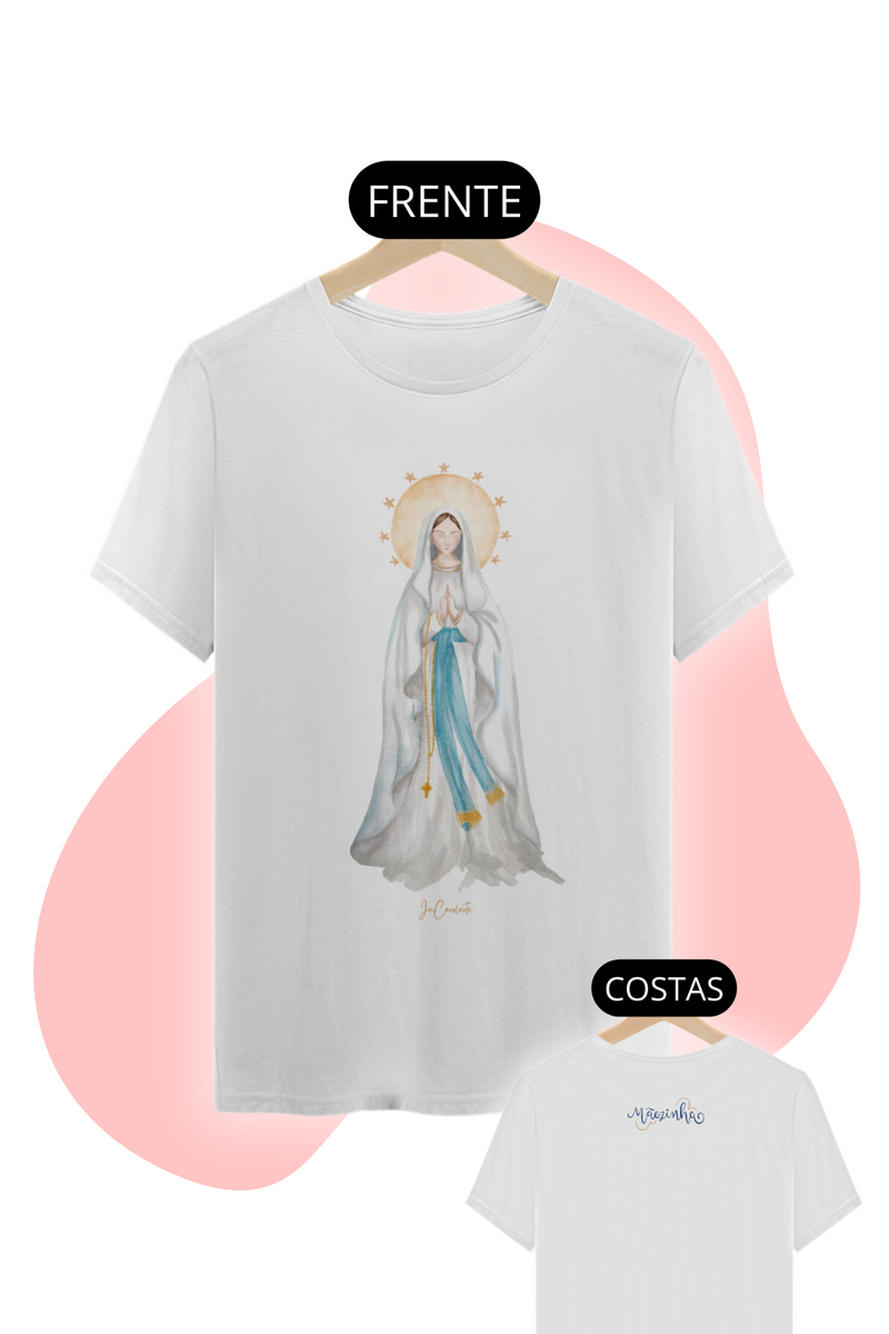 Nome do produto: Camiseta Unissex - Mãezinha de Lourdes #01