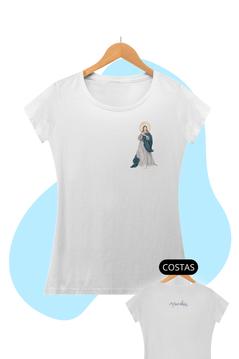 Nome do produto: Camiseta Feminina - Mãezinha da Imaculada Conceição #02