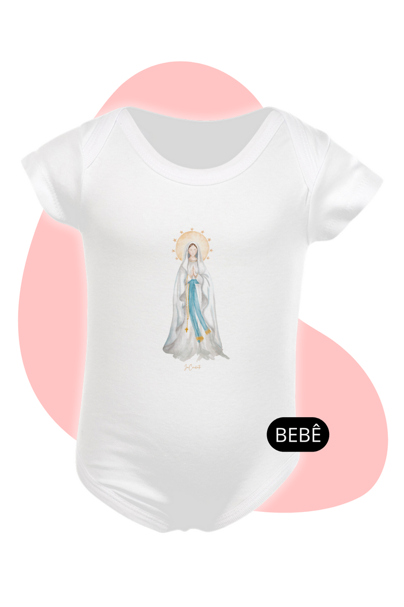 Nome do produto: Body Infantil - Mãezinha de Lourdes