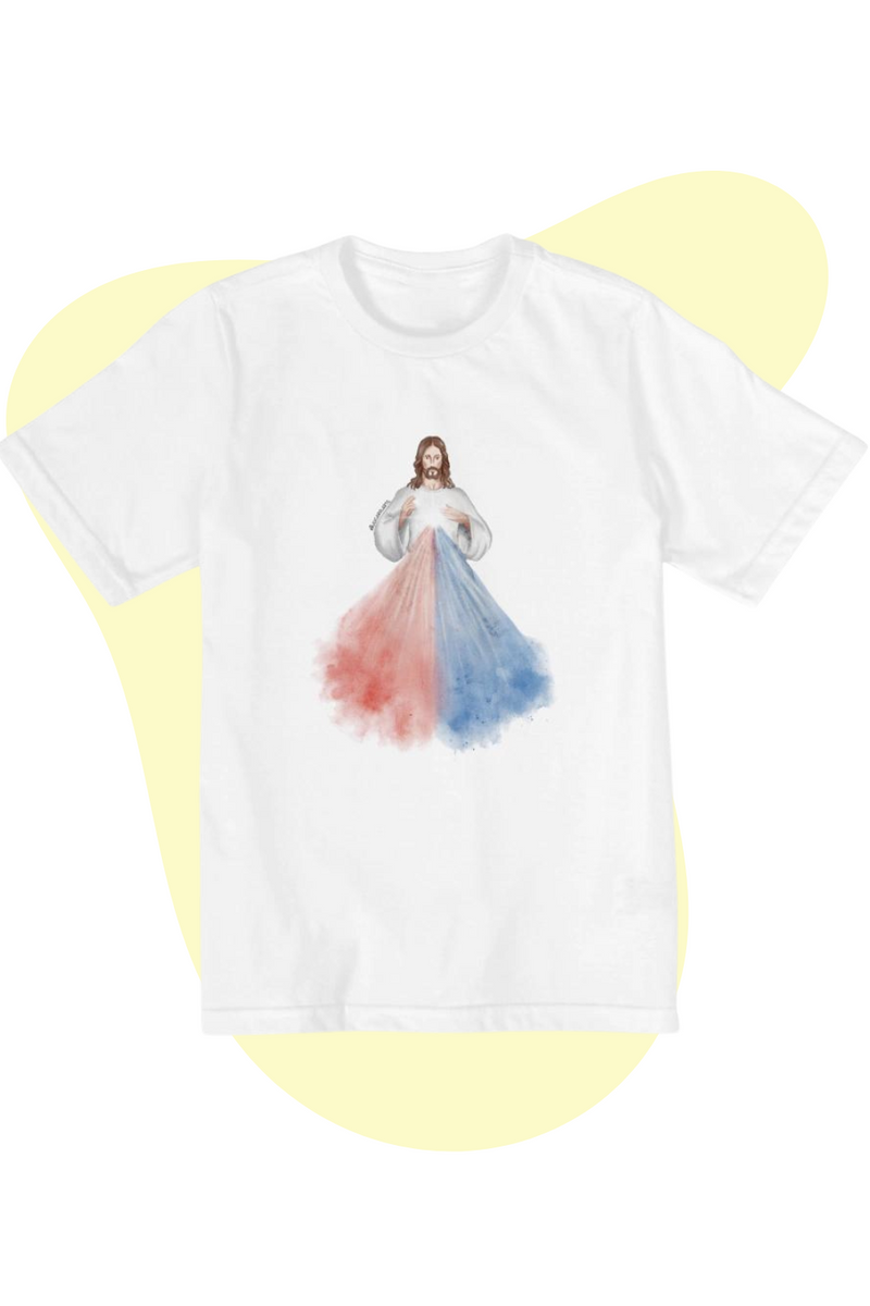 Nome do produto: Camiseta Infantil - Jesus Misericordioso