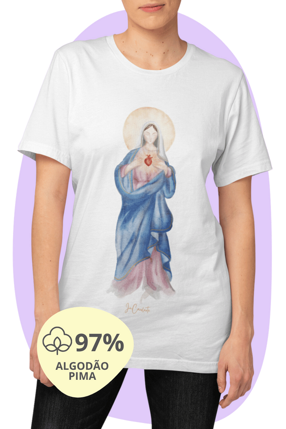 Camiseta Pima - Mãezinha do Sagrado Coração #01