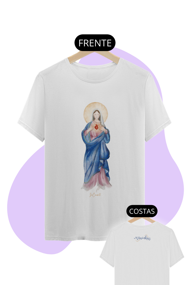 Nome do produto: Camiseta Unissex - Mãezinha do Sagrado Coração #01