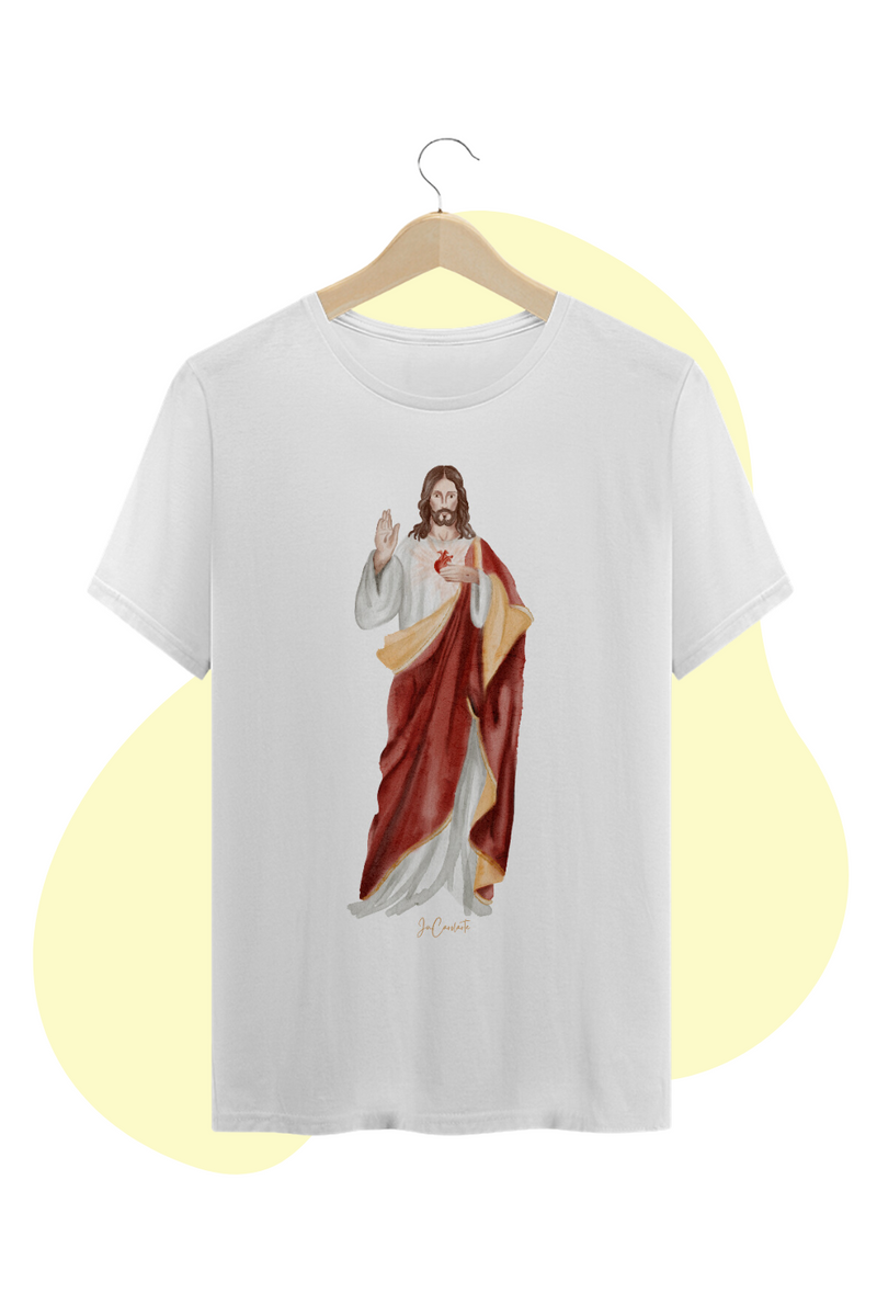 Nome do produto: Camiseta - Sagrado Coração de Jesus 