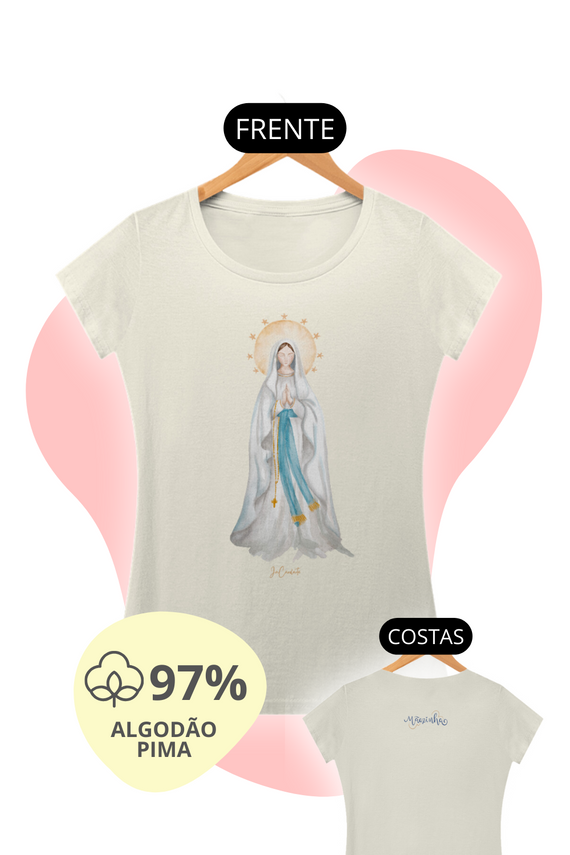 Camiseta Feminina Pima - Mãezinha de Lourdes #02