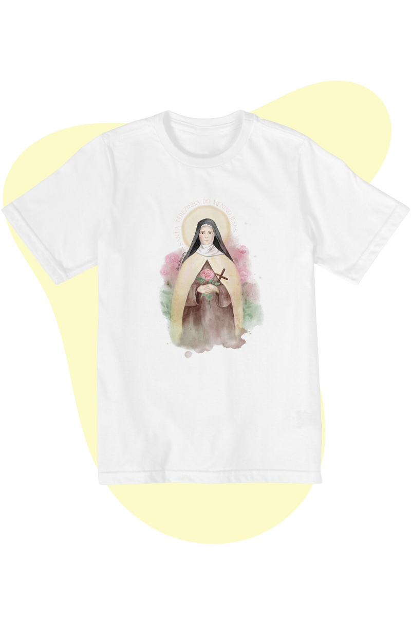 Nome do produto: Camiseta Infantil - Santa Terezinha