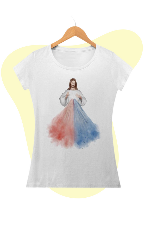 Camiseta Feminina - Jesus Misericordioso