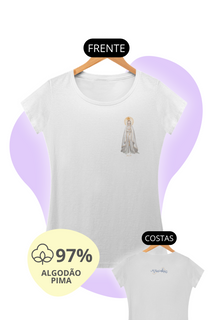 Nome do produtoCamiseta Feminina Pima - Mãezinha de Fátima #01