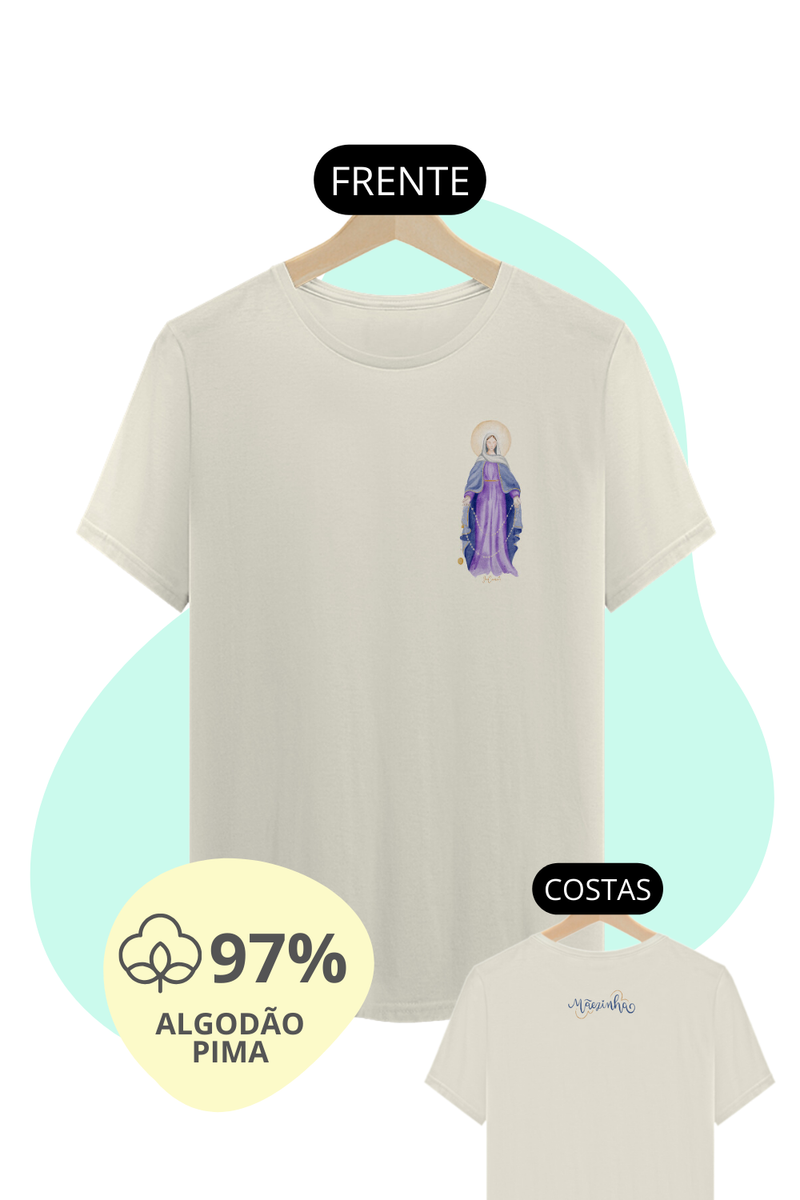 Nome do produto: Camiseta Unissex Pima - Mãezinha das Lagrimas #02