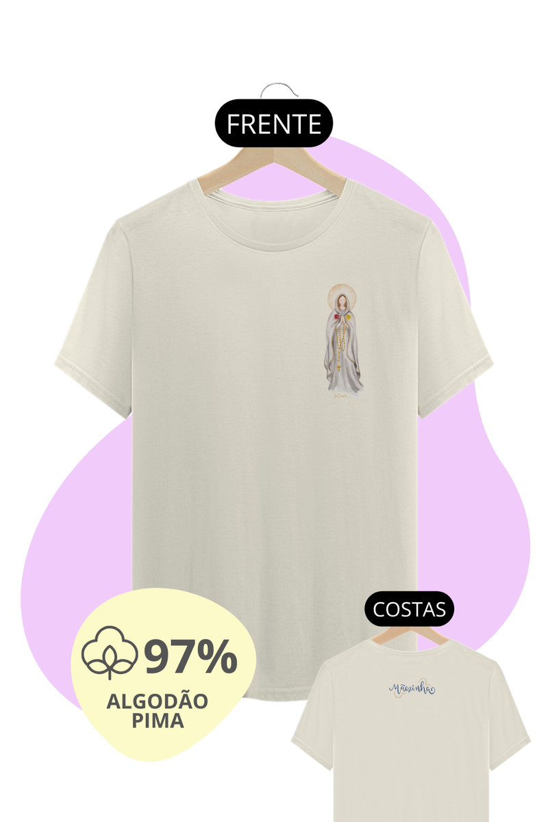 Nome do produto: Camiseta Unissex Pima - Mãezinha da Rosa Mística #02