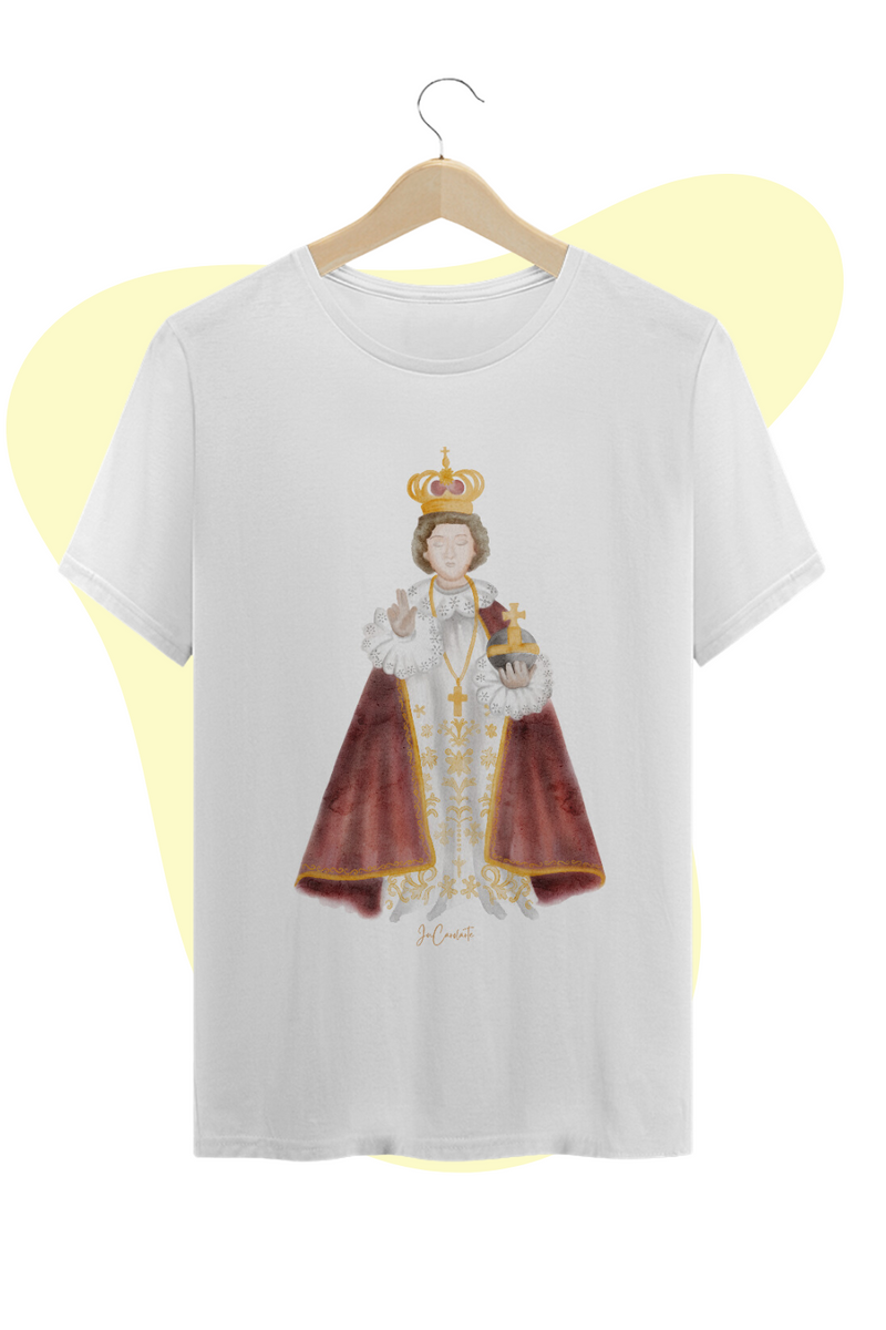 Nome do produto: Camiseta Unissex - Menino Jesus de Praga