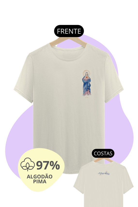 Camiseta Unissex Pima - Mãezinha do Sagrado Coração #02
