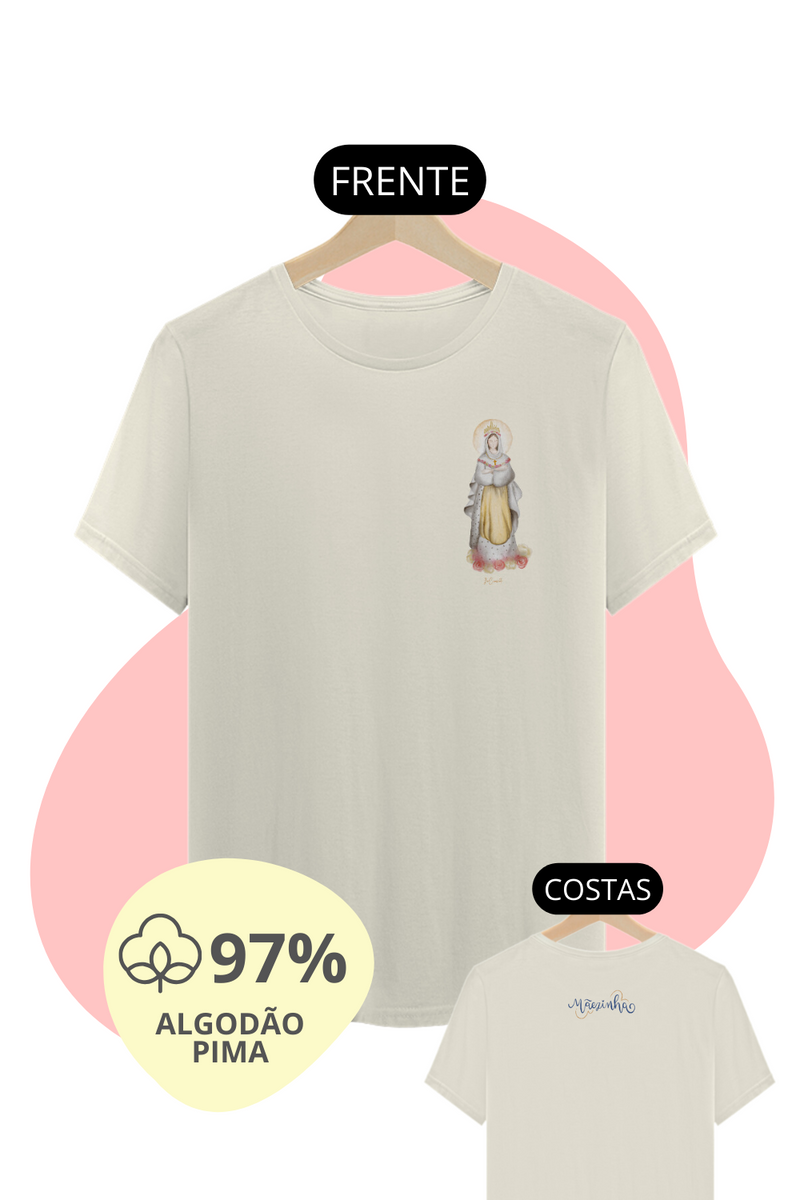 Nome do produto: Camiseta Unissex Pima - Mãezinha de La Sallete #02