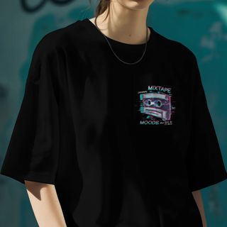 Nome do produtoCamiseta Oversized Mixtape Neon Glitch