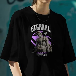 Nome do produtoCamiseta Oversized Greek Statue Eternal