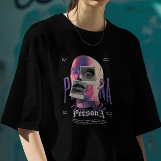 Nome do produtoCamiseta Oversized Face Abstract