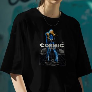 Nome do produtoCamiseta Oversized Couple Astronaut Cosmic