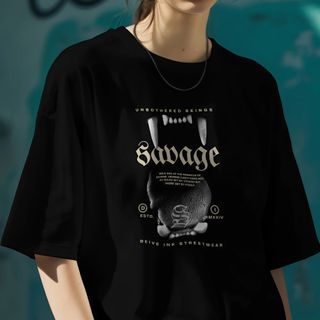 Nome do produtoCamiseta Oversized Savage