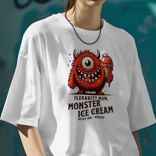 Nome do produtoCamiseta Oversized Monster Ice Cream