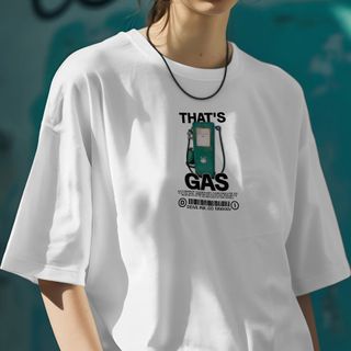 Nome do produtoCamiseta Oversized That Gas-Branca & Off White