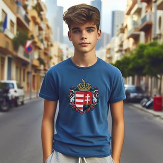 Camiseta Infantil (10 a 14) | Brasão da Hungria