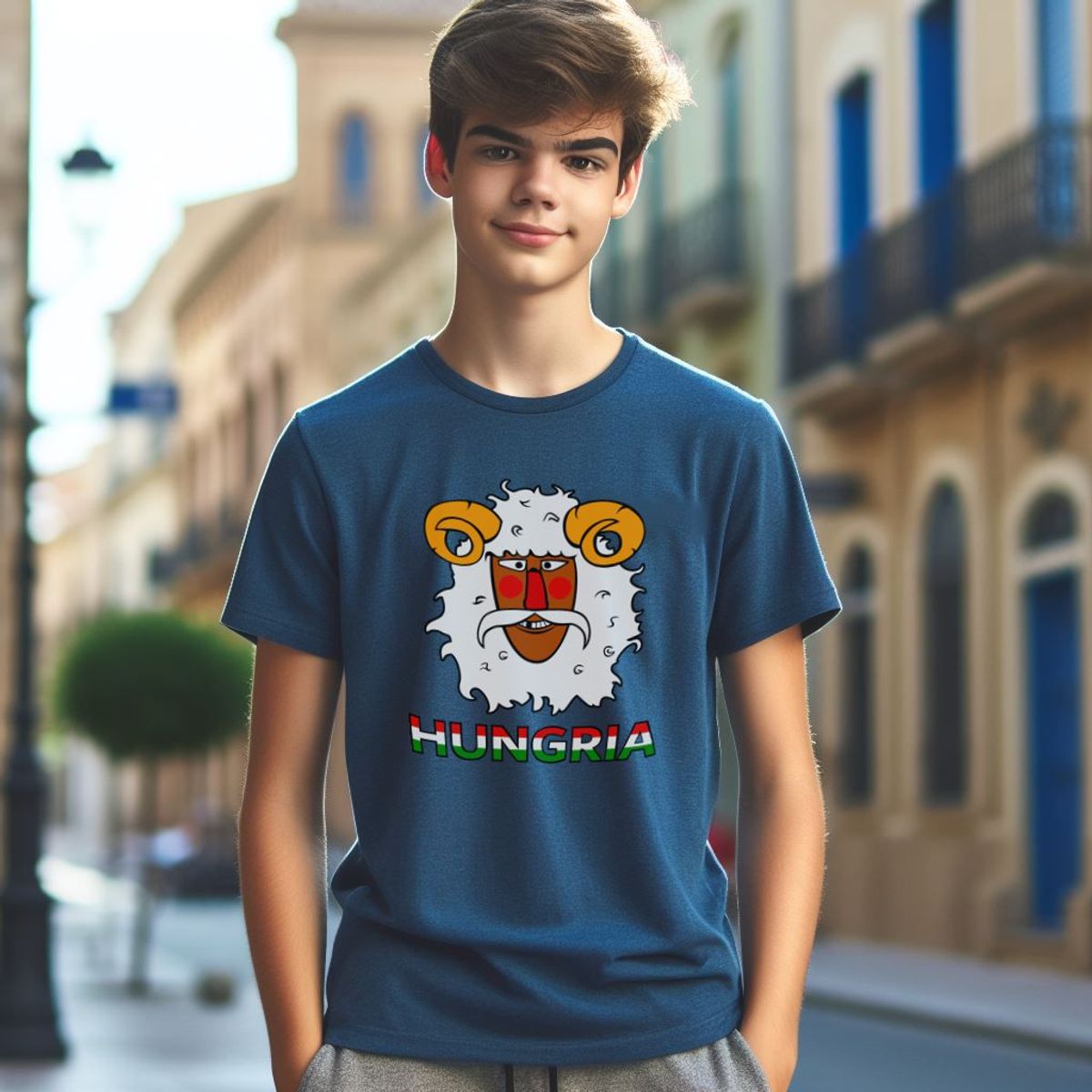 Nome do produto: Camiseta Infantil (10 a 14) | Máscara Busojárás