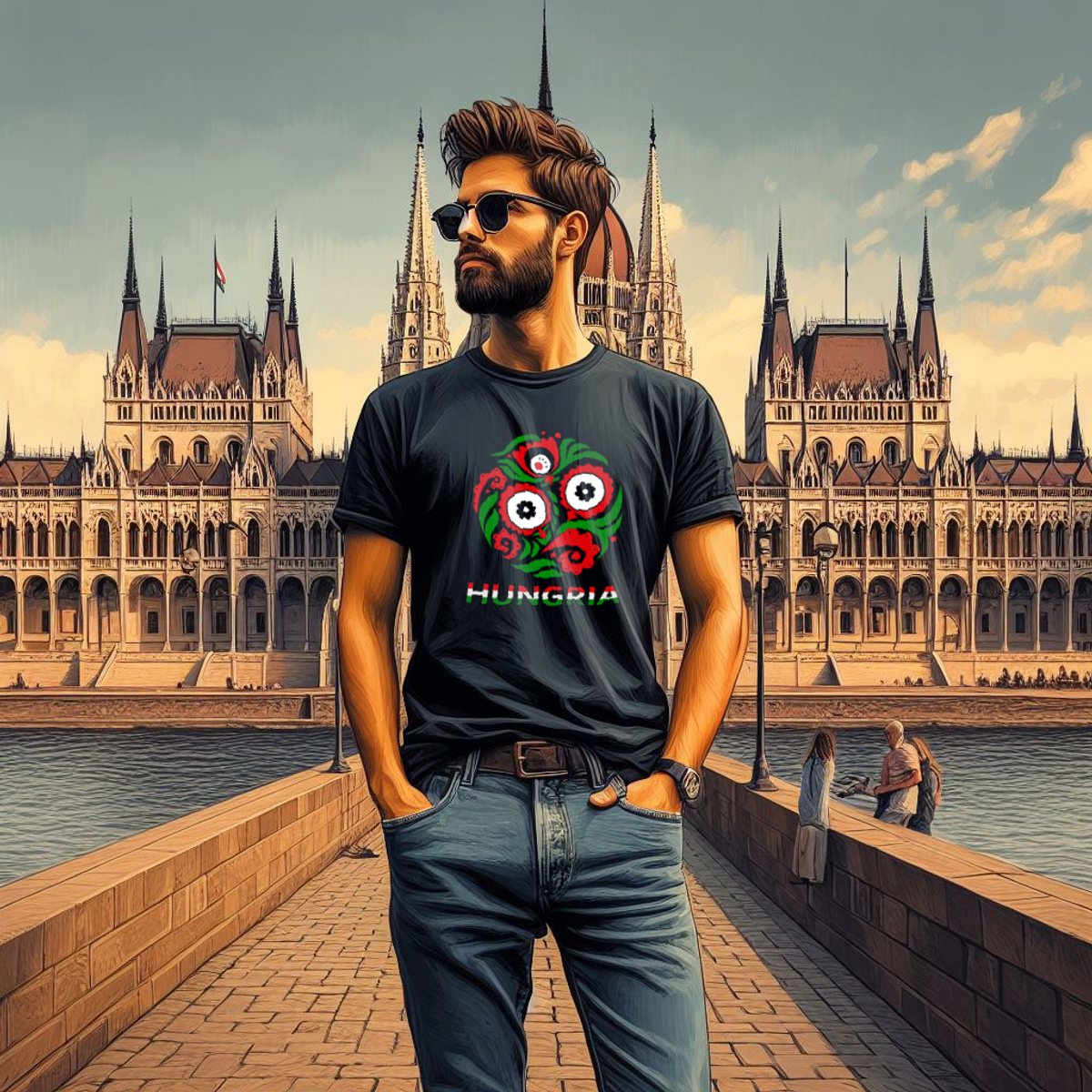 Nome do produto: Camiseta | Bordado Redondo Húngaro