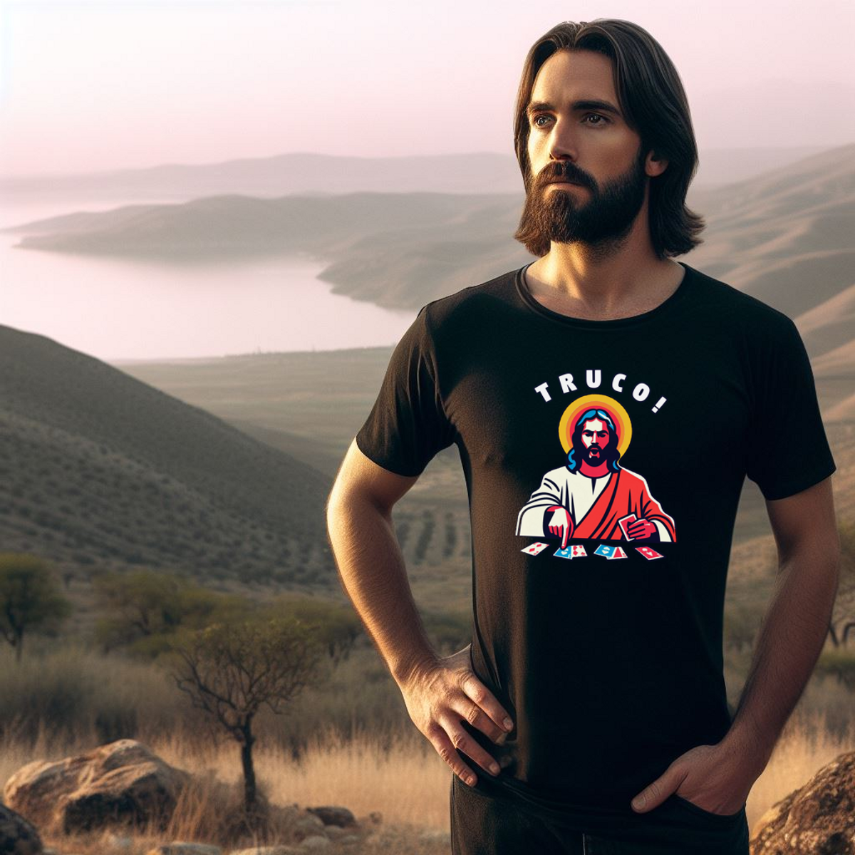 Nome do produto: Camiseta | Jesus pediu Truco!
