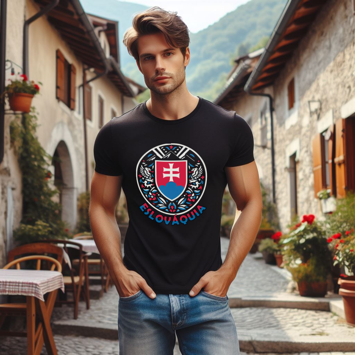 Nome do produto: Camiseta | Brasão da Eslováquia
