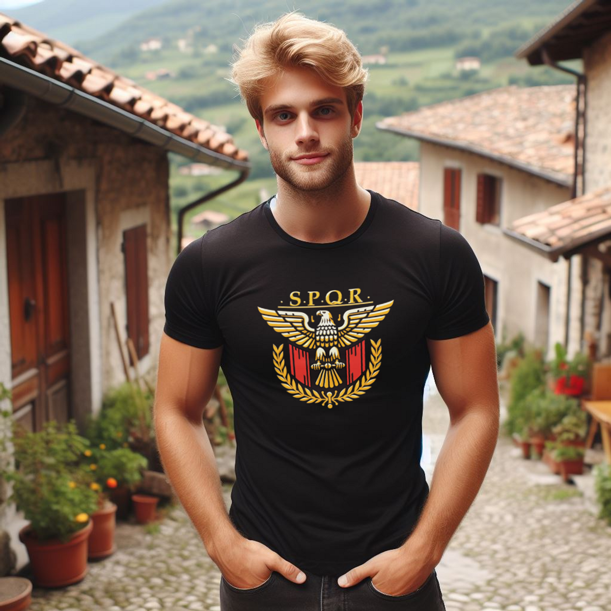 Nome do produto: Camiseta Quality | Império Romano SPQR