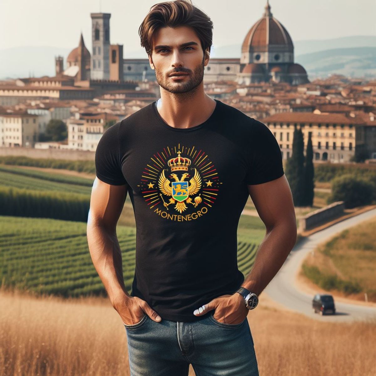 Nome do produto: Camiseta | Brasão de Montenegro