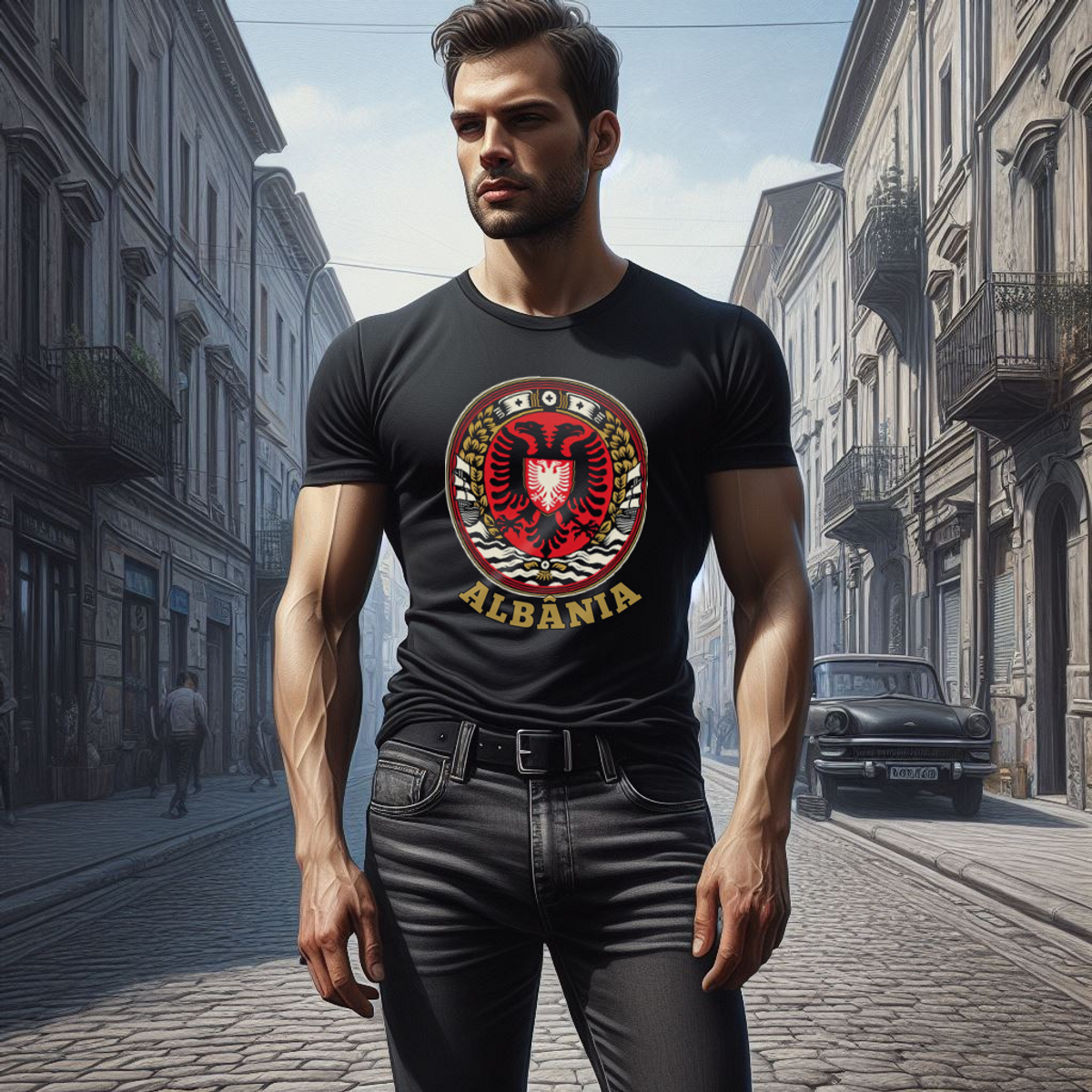 Nome do produto: Camiseta | Brasão da Albânia
