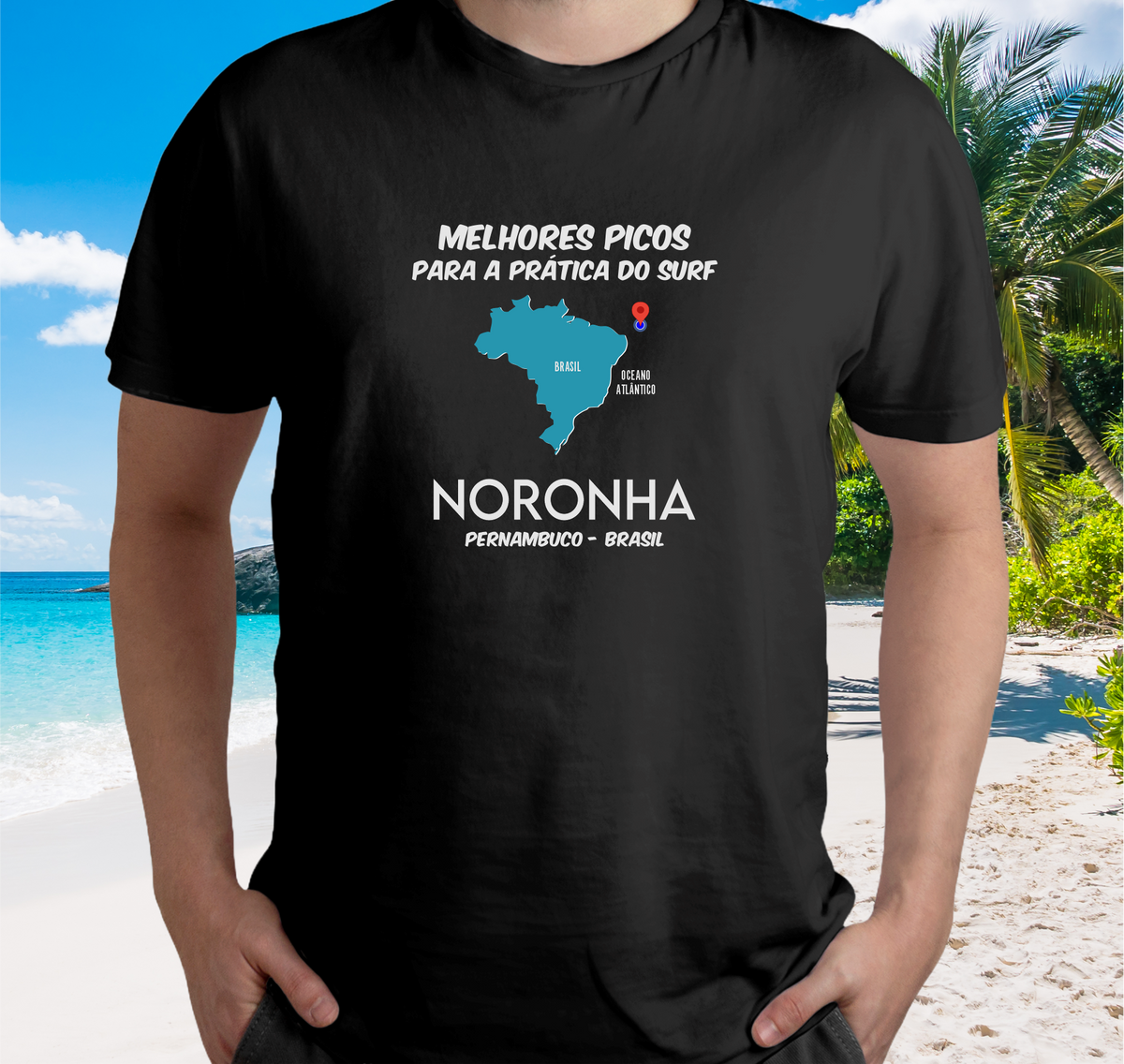 Nome do produto: Camiseta Surf Spot Noronha - Color - Ref 204