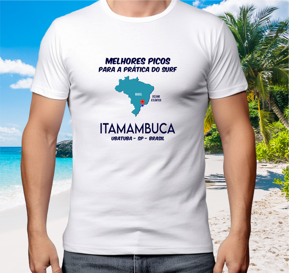 Camiseta Surf Spot Itamambuca - Ref 211