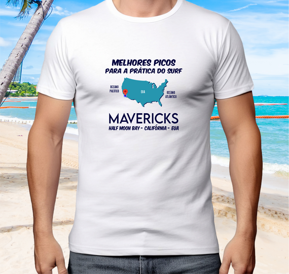 Camiseta Surf Spot Maverick's - Ref 221