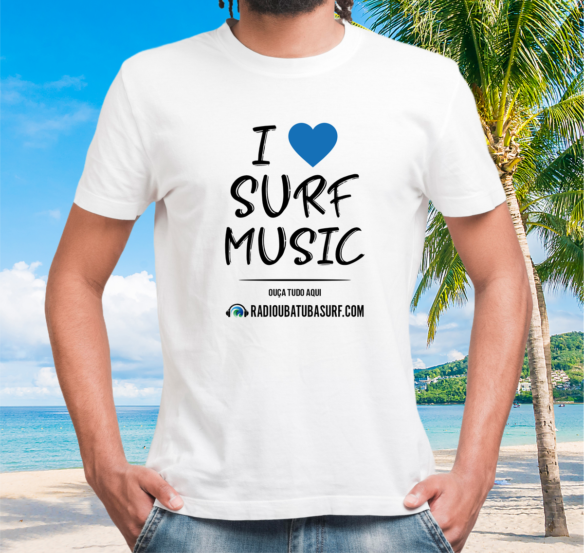 Nome do produto: Camiseta I Love Surf Music 2 - Ref 107