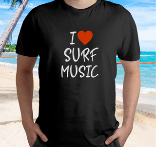 Camiseta I Love Surf Music - Color - Ref 106