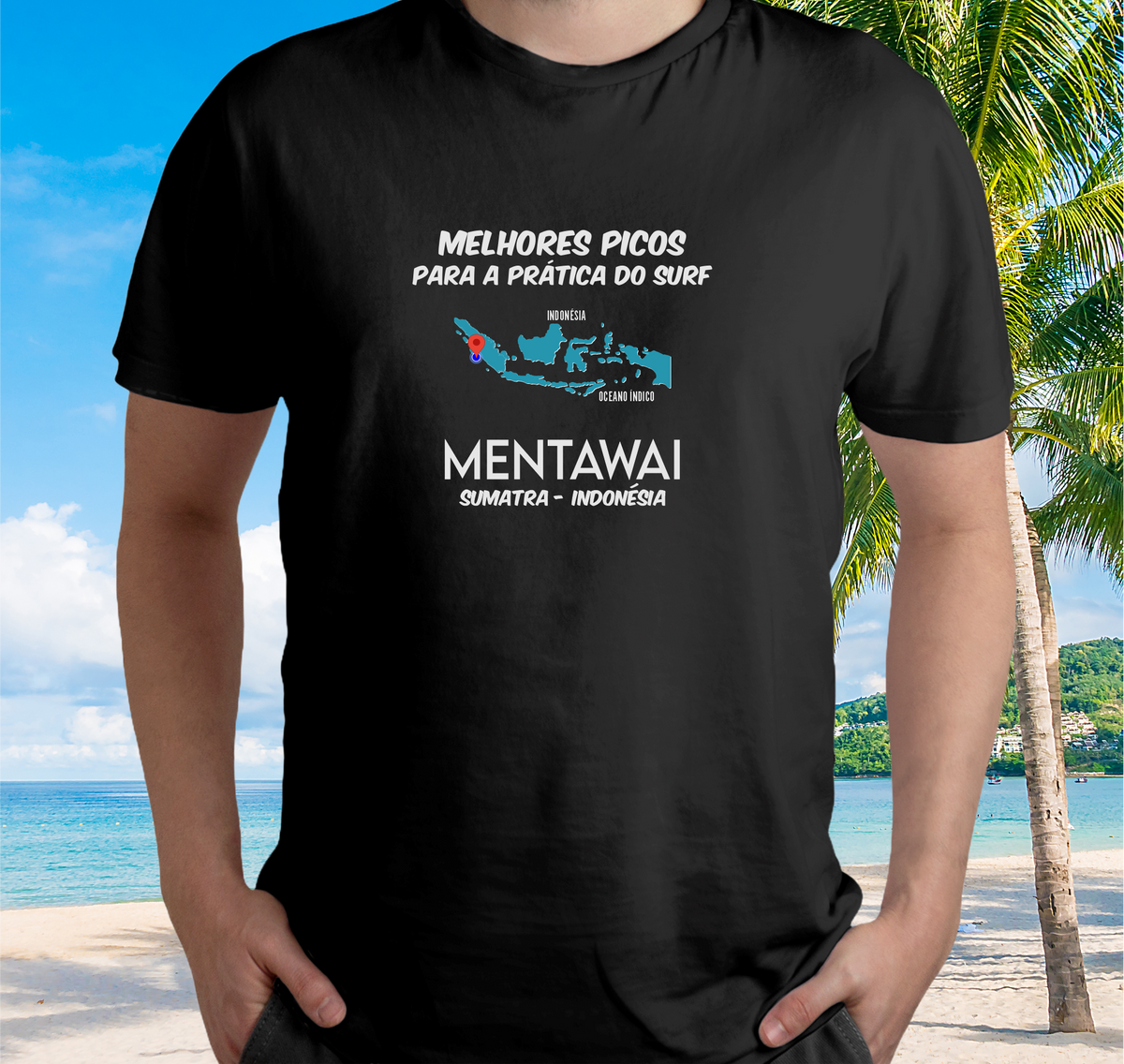 Nome do produto: Camiseta Surf Spot Mentawai - Color - Ref 214