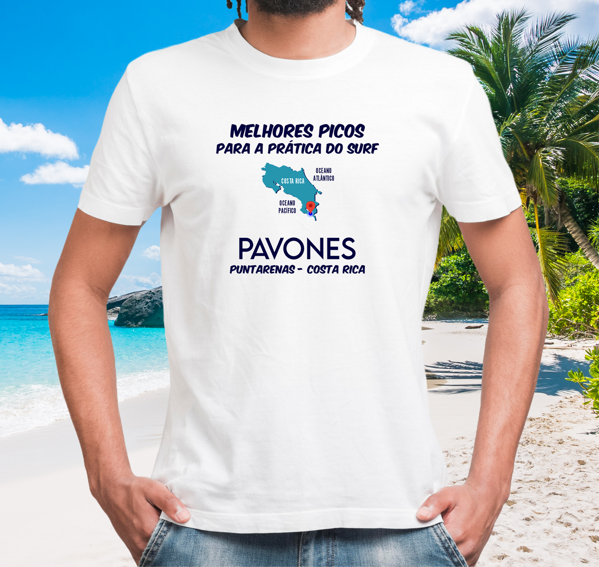 Nome do produto: Camiseta Surf Spot Pavones - Ref 215