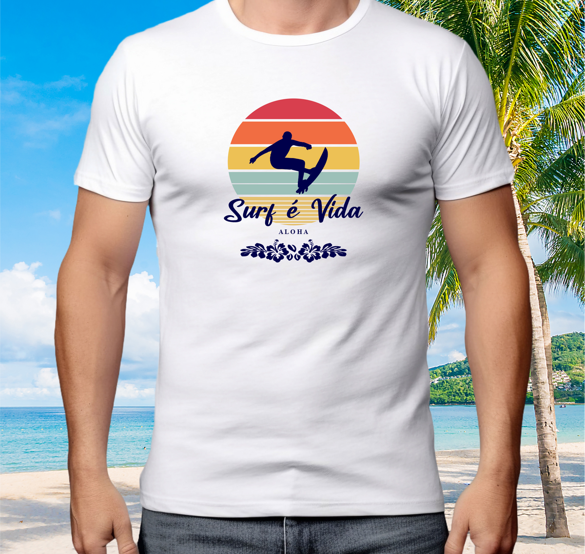 Nome do produto: Camiseta Surf é Vida Rip - Ref 307