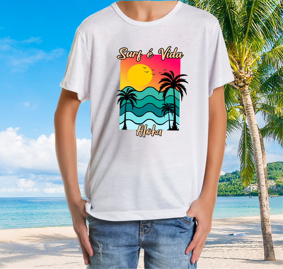 Camiseta 10-14 anos Waves - Ref 702