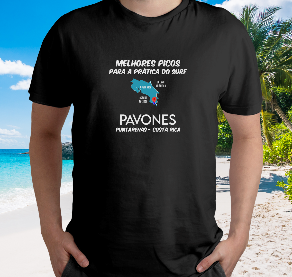 Nome do produto: Camiseta Surf Spot Pavones - Color - Ref 216