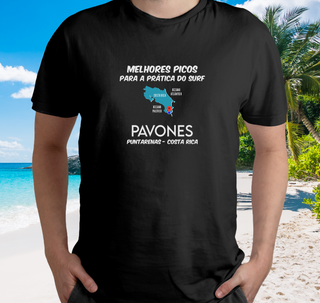 Camiseta Surf Spot Pavones - Color - Ref 216