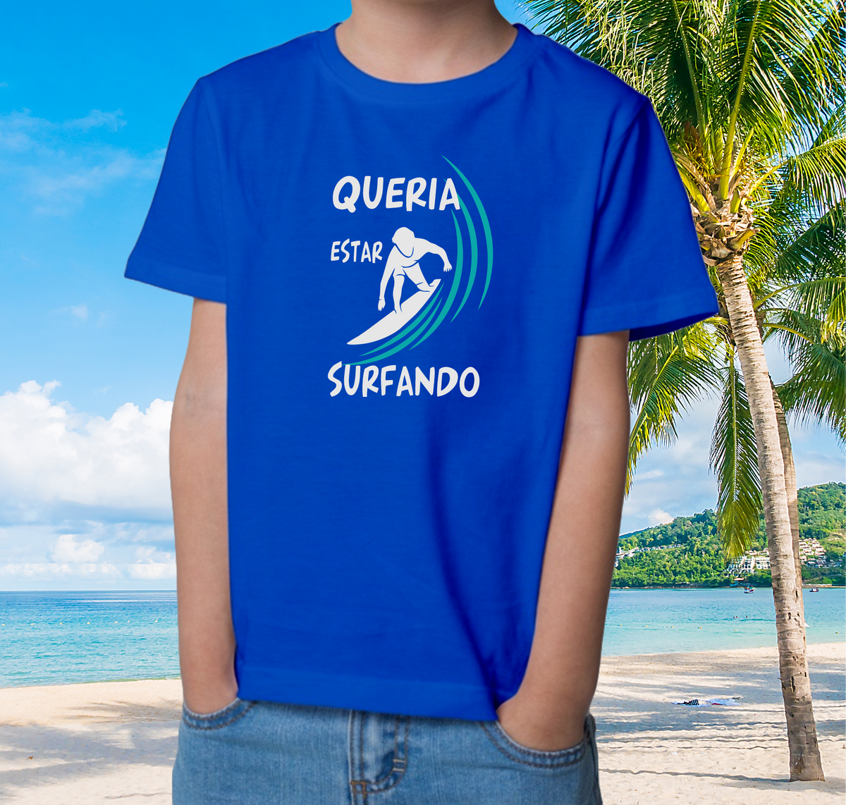 Nome do produto: Camiseta 10-14 anos Surfando - Ref 703