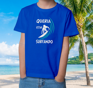 Camiseta 10-14 anos Surfando - Ref 703