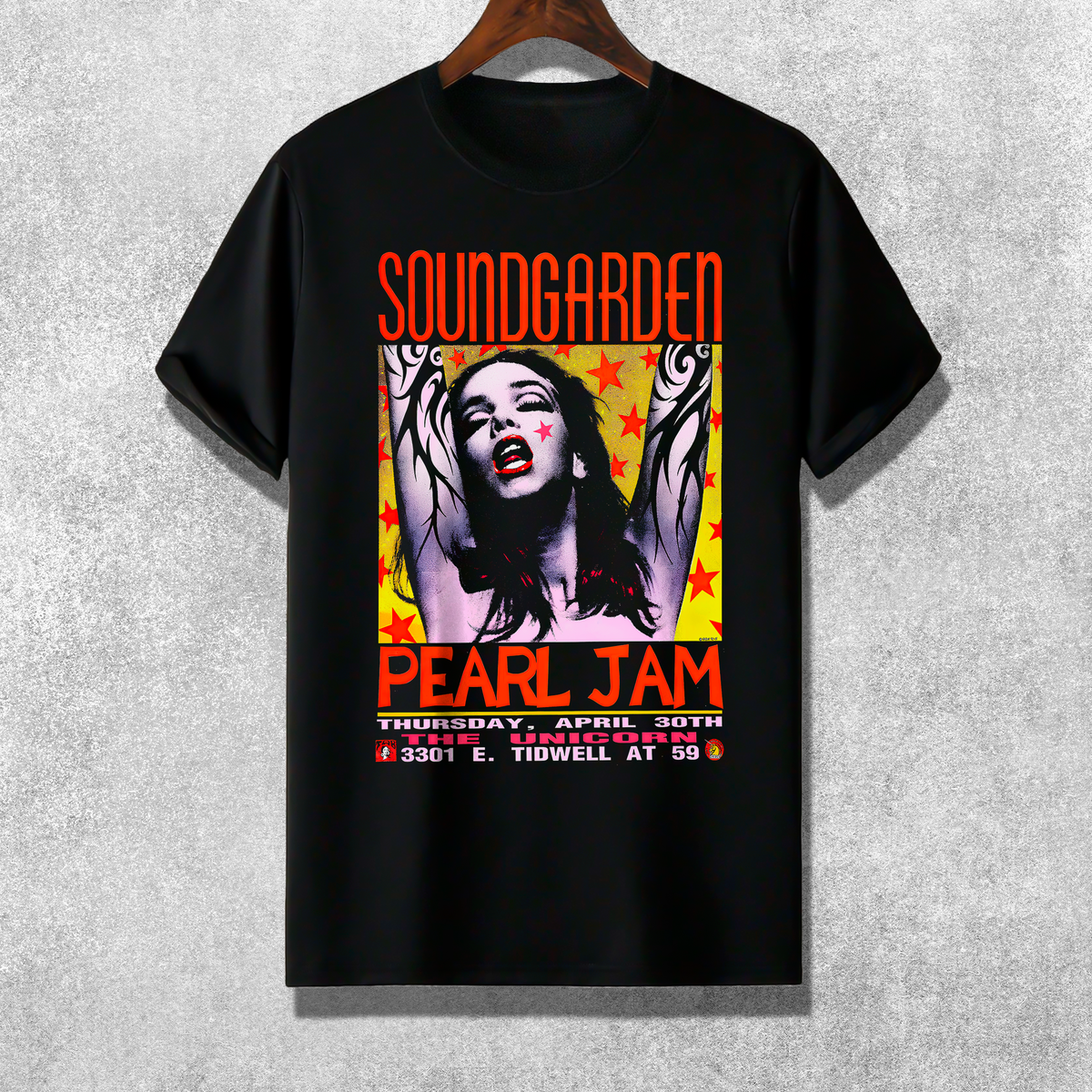 Nome do produto: Camiseta - Poster Soundgarden e Pearl Jam | 90\'s