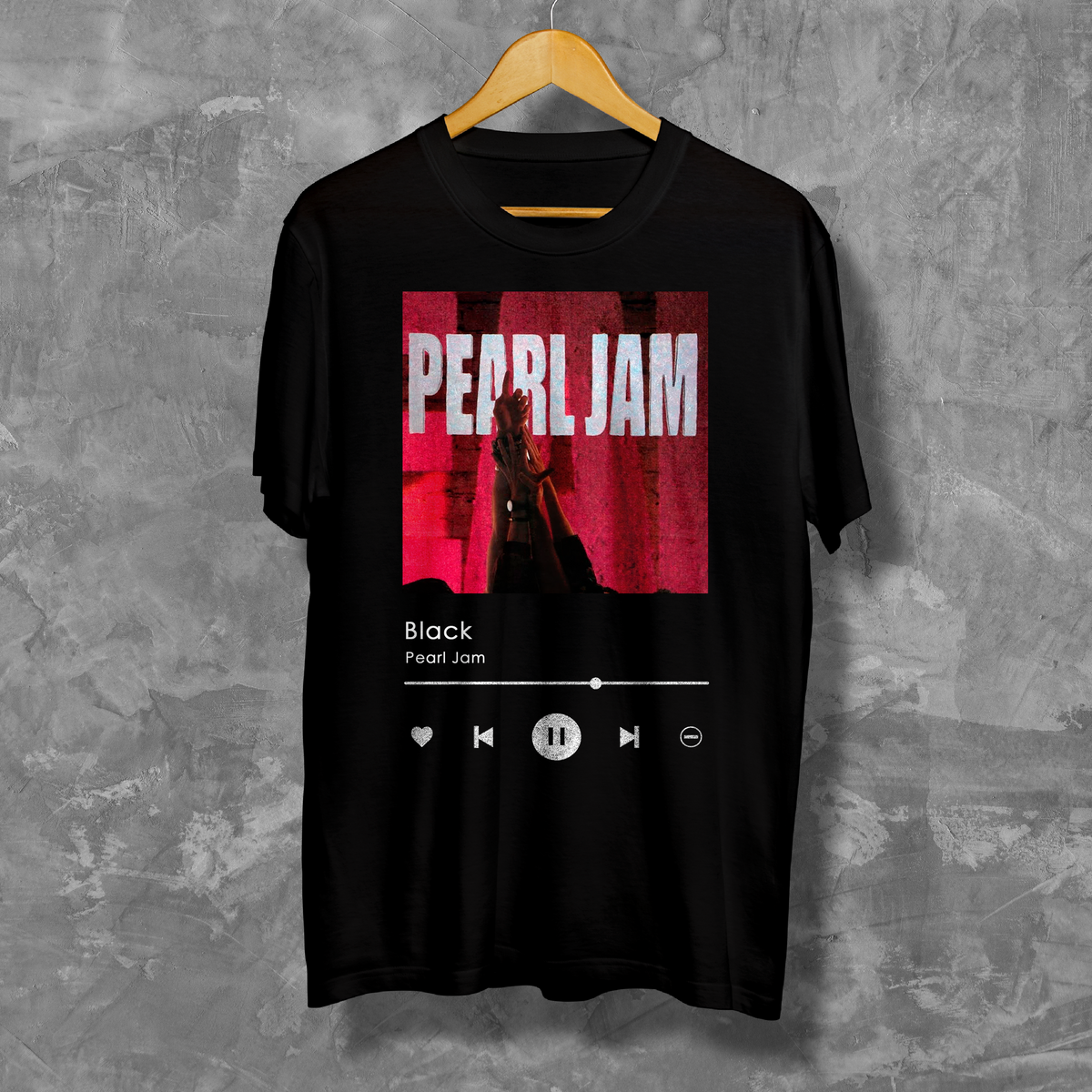 Nome do produto: Camiseta - Black - Pearl Jam