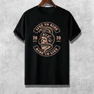 Camiseta - Live to Ride - MotoRock