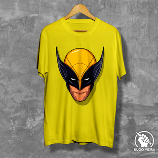 Camiseta - Cabeça Wolverine - Amarela | Hugo Vieira Arts